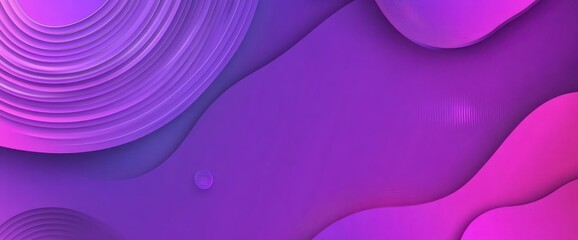 Poster - Abstract purple and pink layered shapes background.
