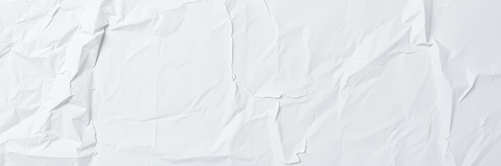 Wall Mural - Close up of a crumpled white paper texture, perfect for backgrounds or design projects, sheet, backdrop, element