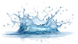 © mahamad - Water splashing, isolated on a white background.