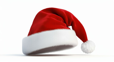 Santa hat red Christmas holiday accessory for festive celebrations and winter occasions