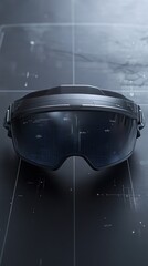 Poster - Smart glasses are showcased on a modern surface, reflecting intricate digital designs, emphasizing the intersection of technology and innovation