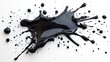 © Nikita - A dynamic splash of glossy black liquid against a white background, emphasizing contrast and movement..