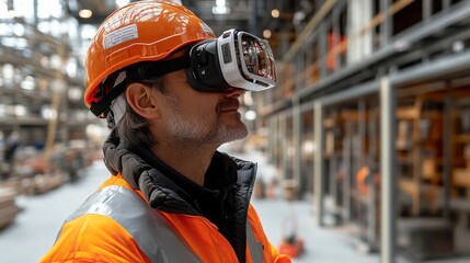 Poster - Team conducts virtual site inspections using augmented reality technology in a warehouse setting