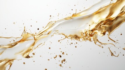 Poster - Dynamic liquid splash action studio setting high-contrast image abstract aesthetic close-up view creative conceptual art