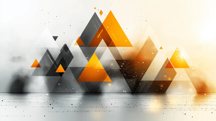 Wall Mural - Abstract light yellow and white geometric background vector presentation design template for business technology concept, banner, or poster with copy space area.