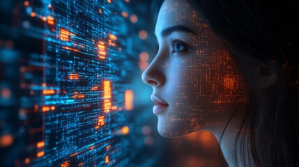 Poster - AI technology transforming customer feedback analysis in a digital environment