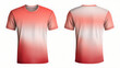 © Thiago - Gradient sports t-shirts designed for active wear isolated on transparent background. Erosion. Illustration