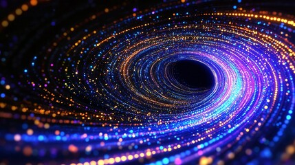 Poster - vibrant cosmic swirls of light and energy in a deep space setting, representing the infinite univers