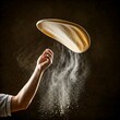© ❤  Nancyvoz68❤  - A pizza chef tossing pizza dough in the air, pizza, pizza chef, dough, tossing, flour, process, food, Italian, cuisine, bakery, restaurant, fast food, delicious, cheesy, saucy, crispy, close up, food