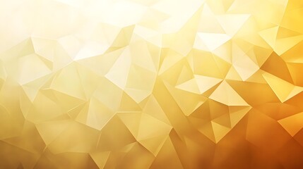 Poster - Abstract Gold Geometric Triangular Pattern Background