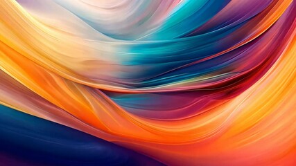 Poster - Abstract colorful waves of light and color, dynamic and vibrant expressionism. Contemporary digital art concept
