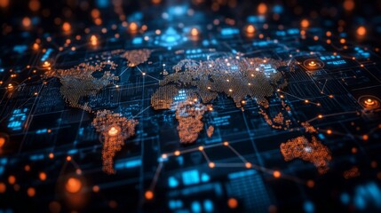 Poster - Global network visualization of a blockchain-based fintech platform in action