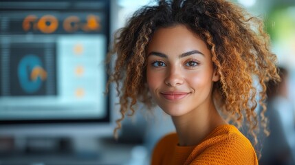 Poster - AI-powered tools enhancing employee productivity in a modern office setting