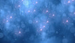 © realaji - Abstract Blue Winter Background with Snowflakes and Bubbles
