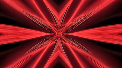 Aufkleber - Abstract red geometric pattern with sharp edges, futuristic digital art concept