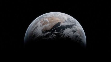  High-resolution 3D rendering of Earth with visible atmospheric details and polar regions