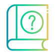 © Darwin Mulya - faq book Line Gradient Icon
