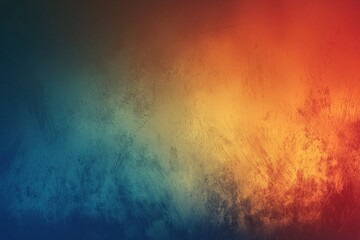 Poster - Vibrant gradient colors background with grainy texture for artistic designs and digital projects