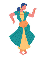 Poster - indian classical bharatanatyam dance