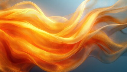 Aufkleber - Abstract Flowing Silk Drapery Impressionism Art Background Elegant Satin Textile Cream Beige Banner