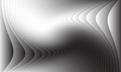 Wall Mural - abstract simple black white gradient twist line pattern can be used background.