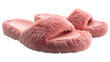 © Innovative Shots - Pink furry indoor slippers solated on white background