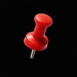 © piyawat - Vibrant Red Push Pin with Round Top and Flat Base  Stand Out Office Stationery