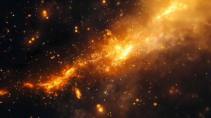 Captivating cosmic explosion illuminates galactic splendor. Solaris. Illustration
