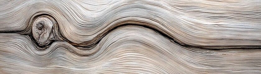 Poster - Abstract close-up of smooth, textured wood grain with natural patterns and swirls, showcasing the beauty of nature in a minimalistic style