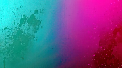 Poster - Vibrant Abstract Background with Blue and Pink Gradients, Artistic Textures, and Colorful Splashes for Creative Design Projects