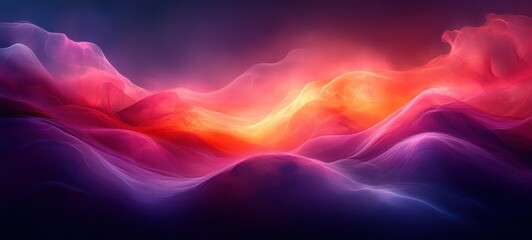 Poster - Gradient Purple Abstract Background Silk Satin Magenta Fashion Elegant Wallpaper Luxury Trendy Colorful Design