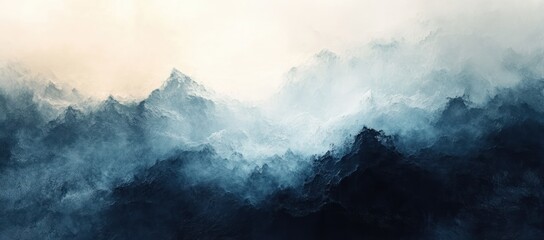 Aufkleber - minimalist abstract gradient background with soft textures and serene tones