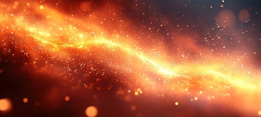 Aufkleber - gradient background with orange yellow soft light effect bokeh abstract warm inviting webpage banner