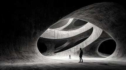 Poster - Surreal waves flowing through dimensions enigmatic beach high fidelity visuals otherworldly environment immersive perspective surrealism for enhanced seo impact
