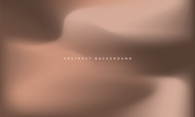 Aufkleber - Bright brown holographic background. Mocha mousse color of the year 2025. Abstract liquid gradient creative banner. Blurred soft blend color gradation minimalist texture. Vector illustration.