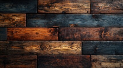 Aufkleber - High Resolution Wooden Flooring Texture Rustic Background Warm Aesthetic Natural Grain Diffused Light