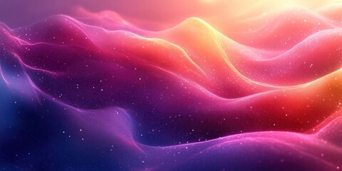 Poster - Elegant Silk Satin Gradient Background in Pink Purple Abstract Design for Romantic Textures and Luxury Fashion