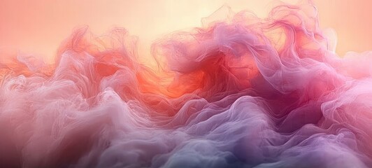 Aufkleber - Abstract Warm Pink Soft Focus Art with Ethereal Light Effect and Minimalist Composition