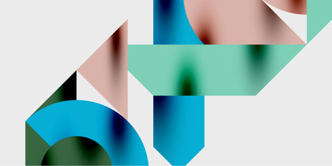 Poster - Vibrant abstract background circles with smooth gradients, creating a dynamic and modern design. Ideal for creative, tech, or contemporary-themed projects