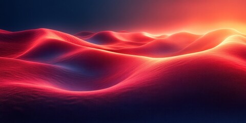 Poster - Gradient Background Abstract Poster Black Red Textured Glow Minimal Design