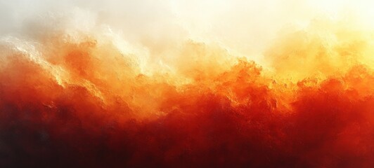 Poster - Abstract Warm Orange and Soft White Gradient Background with Smooth Textures and Dreamy Atmosphere