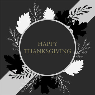 Thanksgiving Day Greeting card illustration for holidays.