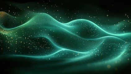 Leinwandbilder - Gradient Background Abstract Design Emerald Green to Black Soft Focus Textured Light and Dark Noise Effect