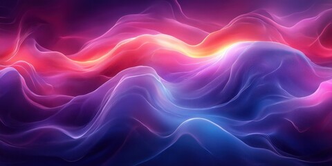 Poster - Purple Blue Gradient Abstract Background Silk Satin Fabric Texture for Design Wallpaper