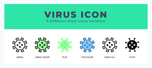 Poster - Virus pack of icons. vector illustration.