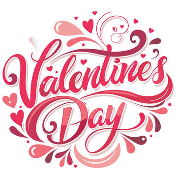 Valentine's Day typography