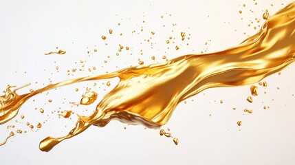 Poster - Flowing gold liquid art studio environment high- image abstract concept close-up view captivating visuals for creativity