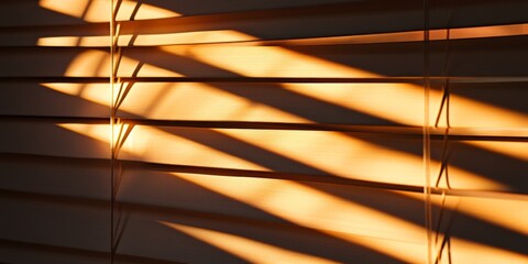 Canvas Print - Abstract background image featuring shadows cast on blinds in a vintage style, emphasizing the interplay of light and shadow for a unique aesthetic appeal. Vintage style is at the forefront.