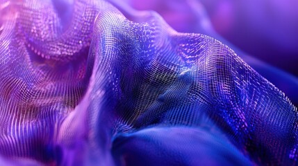 Abstract Purple and Blue Fabric Texture