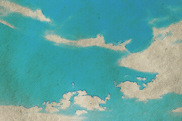 Wall Mural - retro sky pattern